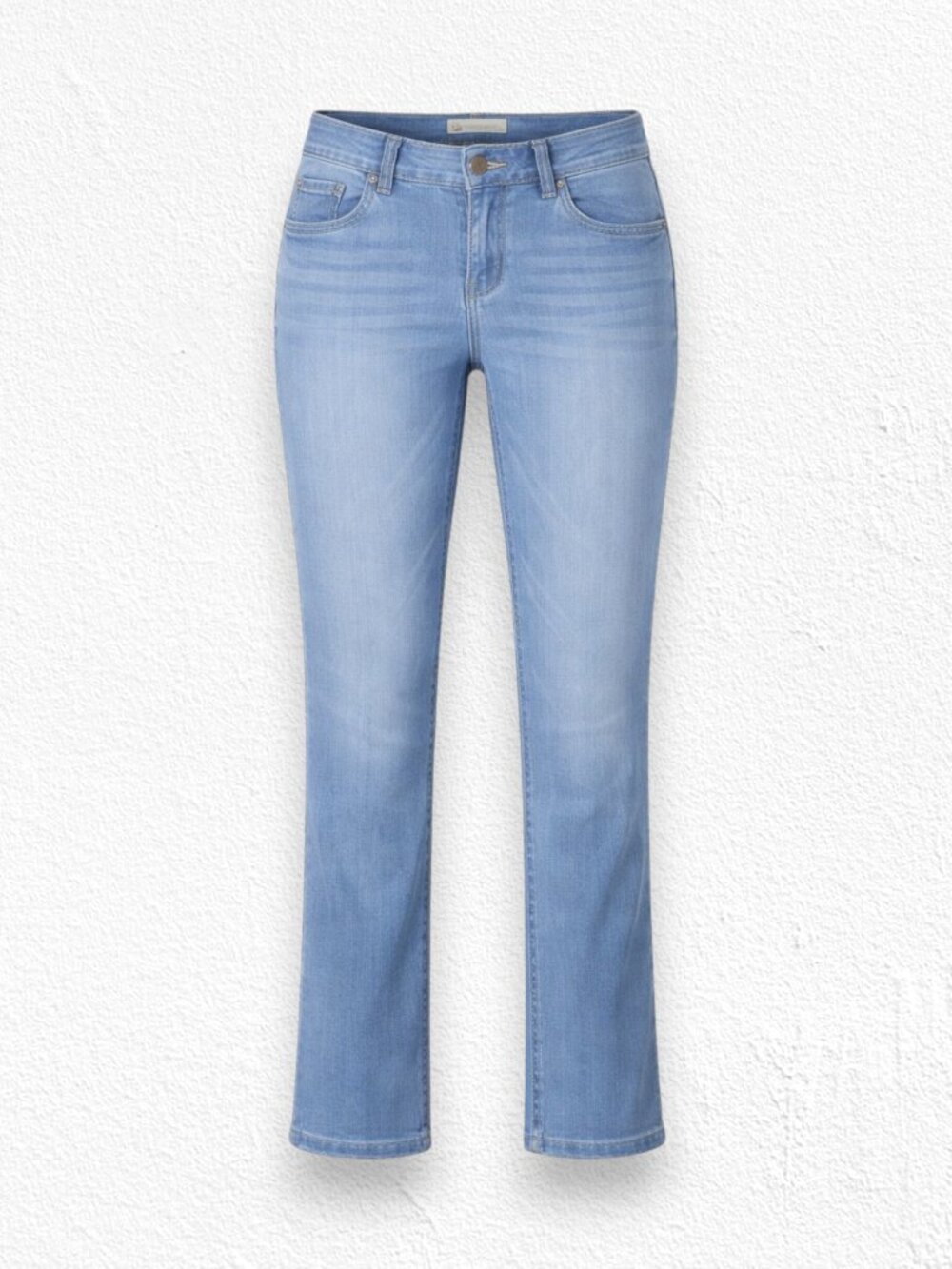 Democracy Ab Technology Light Wash Stretch Crop Skinny Mid Rise Jeans Size 6